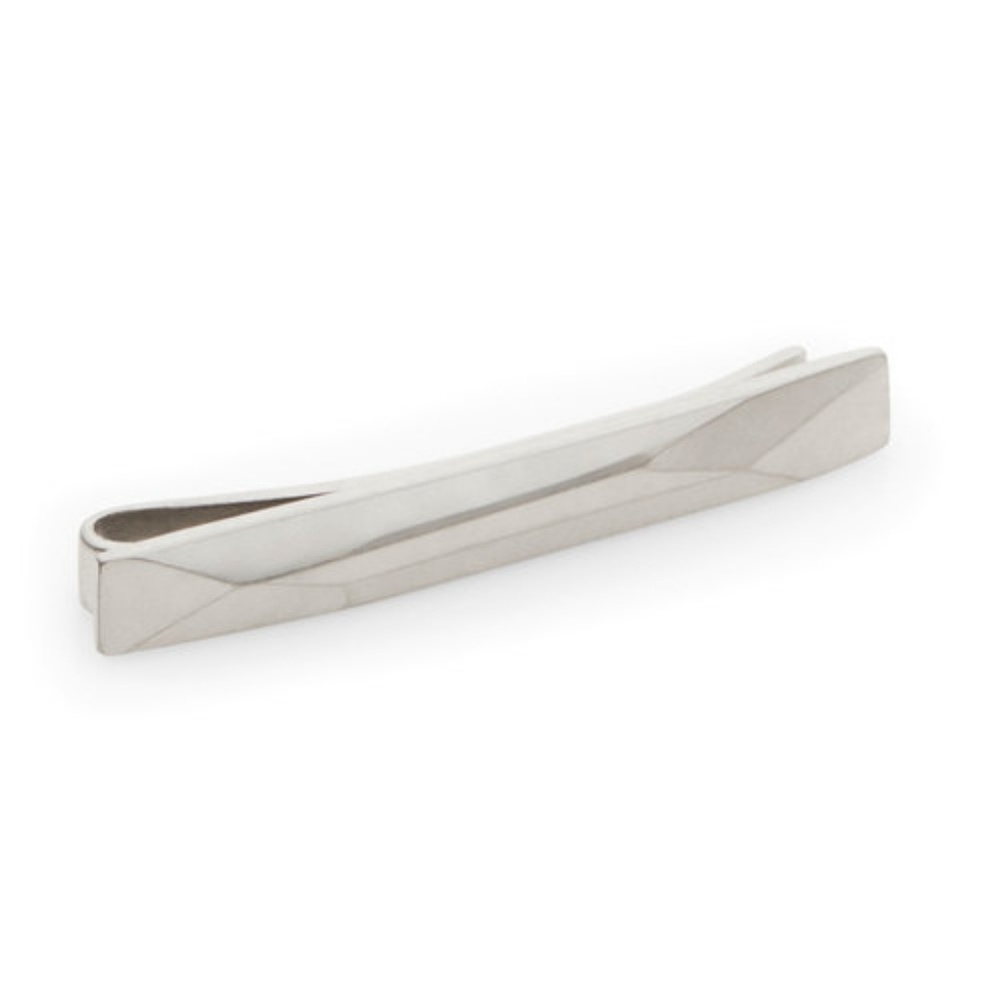 Modern Faceted Tie Bar